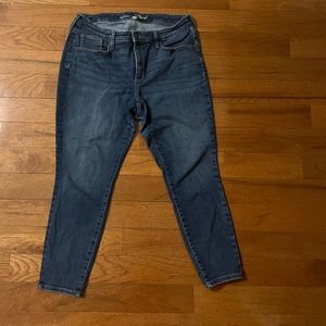 Universal thread cropped skinny jeans size 14